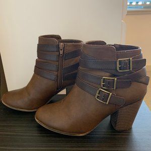 Material Girl Brown Booties